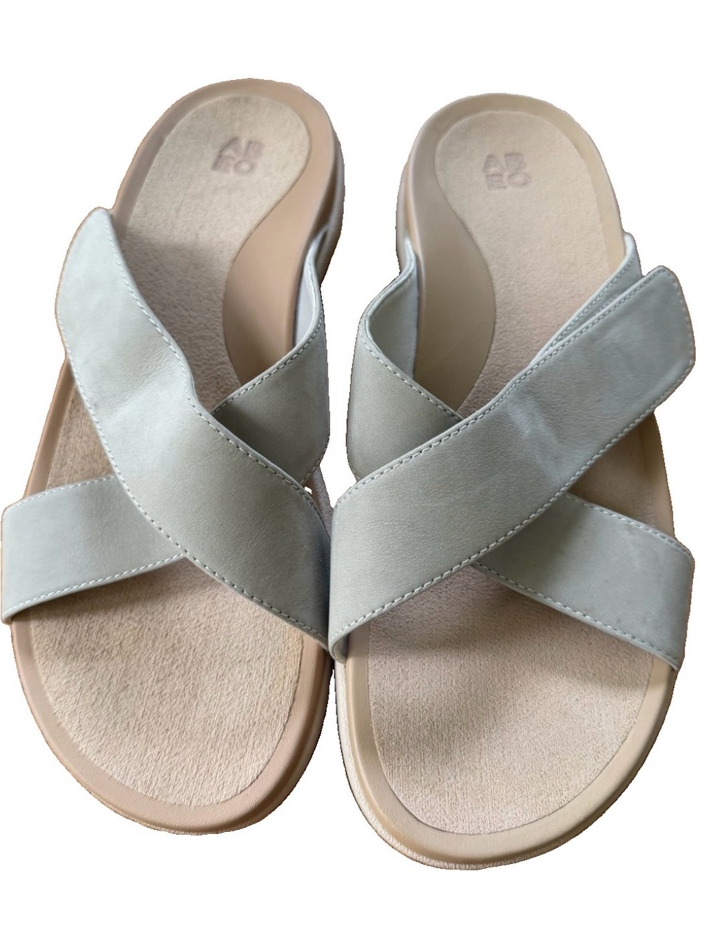 ABEO Laguna Slide Leather Orthotic Comfort Sandals Womens Size 9
